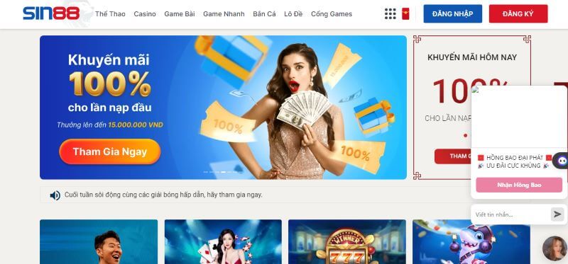 Sin88 nhà cái độc đáo và thân thiện