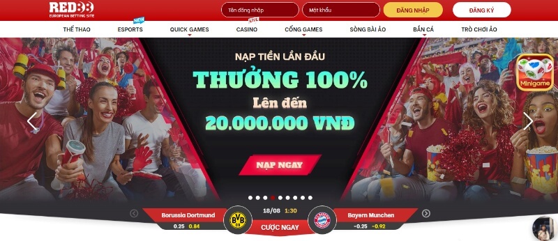 Các chương trình khuyến mãi và trả thưởng của RED88