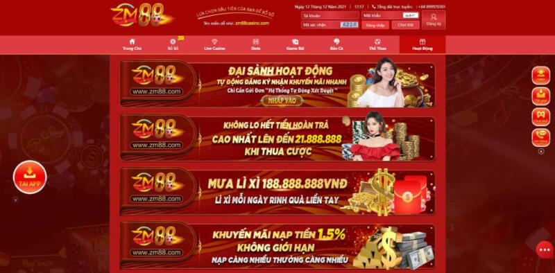 ZM88- thương hiệu nổi tiếng trong giới cờ bạc