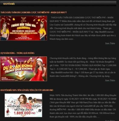 Nhà cái Casino889 – Tên tuổi kì cựu trên trường quốc tế