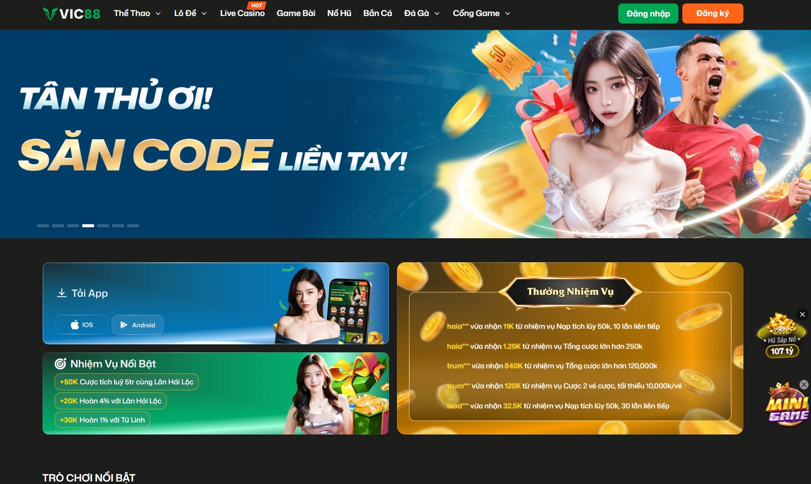 Vic88 -  Sân chơi cá cược đình đám số 1